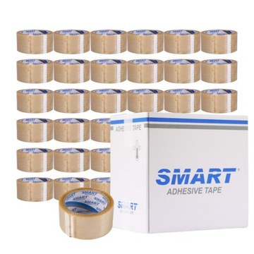 TAŚMA PAKOWA SMART BEZBARWNA SOLVENT 48/60m 36szt