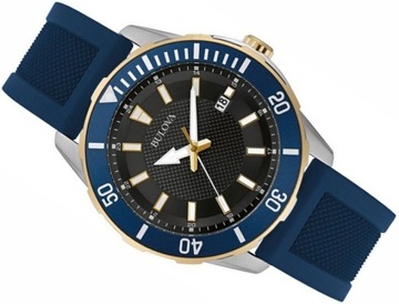 ORYGINALNY ZEGAREK BULOVA 98B345 DIVER GOLD WR100