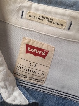 LEVI'S STANDARD FIT KOSZULA MĘSKA JEANS L