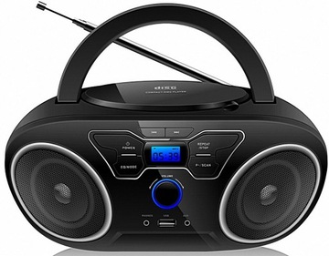 Radioodtwarzacz Manta BBX006 czarny nośnik USB, płyta CD