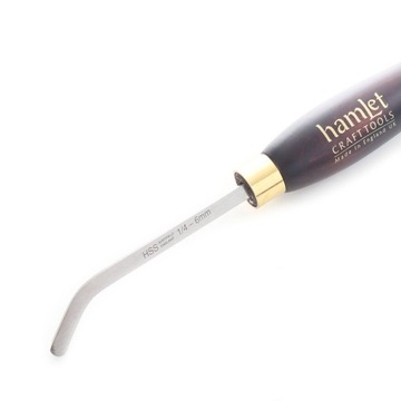 Dłuto tokarskie HSS skrobak wydrążeniowy zakrzywiony 45° HAMLET nóż HCT134