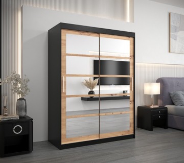 Шкаф-купе двухдверный с зеркалом R2 150 см.