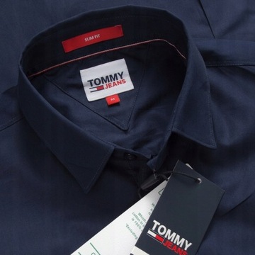 Tommy Hilfiger koszula męska DM0DM04405 slim długi rękaw bawełna rozmiar L