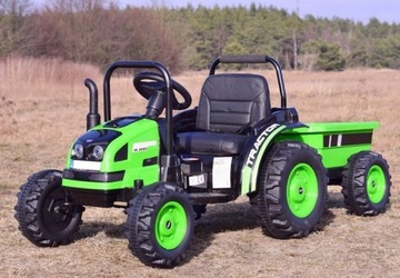 ТРАКТОР С ПРИЦЕПОМ-АККУМУЛЯТОРОМ, 2 ДВИГАТЕЛЯ ПО 45 ВТ