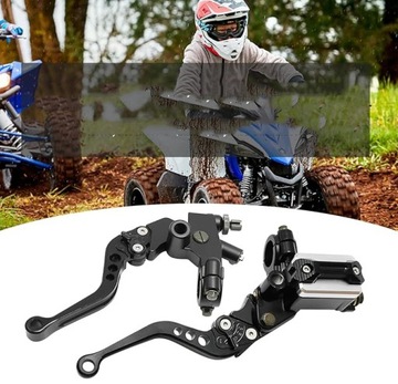 Krótkie sportowe uchwyty + manetki + ciężarki CNC