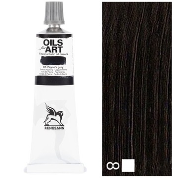 Farba Olejna OILS FOR ART artystyczny Renesans 60ml 87 SZAROŚĆ PAYNE'A