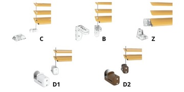 Горизонтальные алюминиевые жалюзи 16мм 50х140см