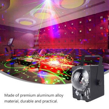 Прочное светодиодное освещение RGB для дискотеки, лампа для диджейского проектора