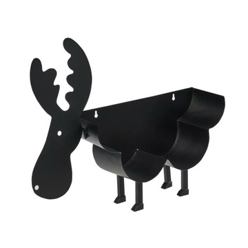 ПОЛОЧКА ДЛЯ ТУАЛЕТНОЙ БУМАГИ ЧЕРНАЯ МЕТАЛЛИЧЕСКАЯ MOOSE 7 РОЛИКОВ 41,5X54 СМ