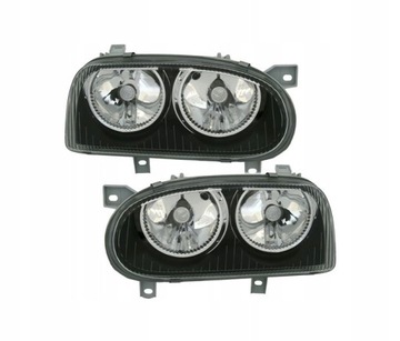 LAMPY PRZEDNIE DO VW GOLF 3 CZARNE