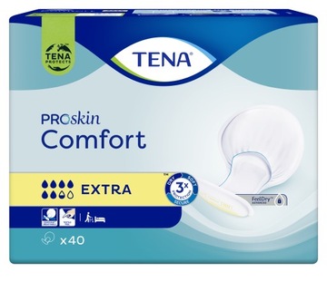 Pieluchy anatomiczne TENA Comfort ProSkin Extra 40 sztuk