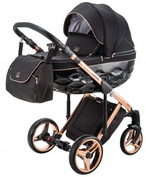 ADAMEX Chantal Special Edition черная коляска 2 в 1