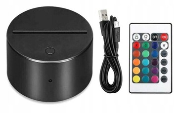 PODSTAWKA LED BAZA USB 3D STATUETKA KOLOROWA PILOT