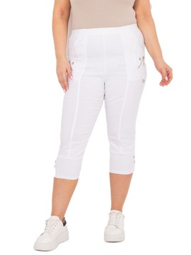 Spodnie damskie RYBACZKI PLUS SIZE materiałowe dopasowane