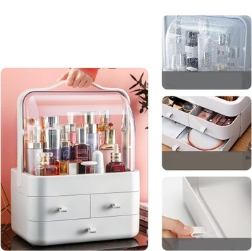 ОРГАНАЙЗЕР ДЛЯ МАКИЯЖА КОСМЕТИКА ПОРТАТИВНЫЙ ТРУБНОЙ СТОЛИК АКРИЛОВЫЙ