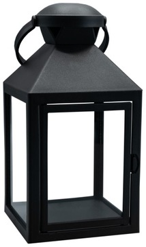 LAMPION DEKORACYJNY OGRÓD BALKON LATARENKA LAMPKA LATARNIA CZARNA OZDOBNA