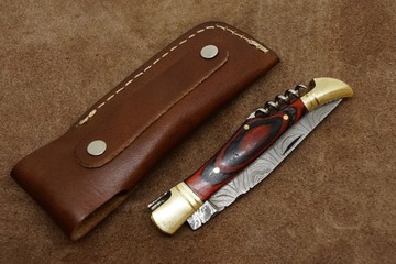 TK nóż składany scyzoryk damast damasceńskiej na wzór Laguiole