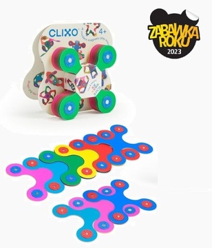 Klocki magnetyczne CLIXO Tiny & Might Wielokolorowe