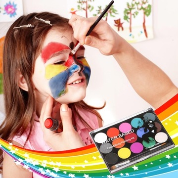 КРАСКИ ПРЕМИУМ КРАСКИ ДЛЯ КРАСКИ ДЛЯ ЛИЦА И ТЕЛА 15 ЦВЕТОВ, МОЮЩИЕСЯ ДЛЯ ДЕТЕЙ