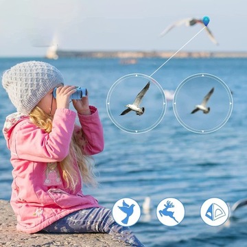 Детские бинокли Водонепроницаемые уличные бинокли с высоким разрешением
