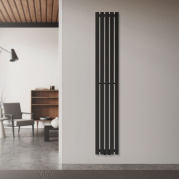 Grzejnik łazienkowy Stella 260x1600 mm czarny mat