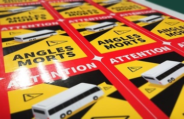 5 шт. Наклейки ANGLE MORTS France Dead BUS p.