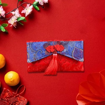 Китайский Лунный Новый Год Красный Денежный Конверт Подарочный Стиль D Горизонтальный