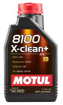 MOTUL OLEJ MOTUL 5W30 1L 8100 X-CLEAN+ / C3 / 504.
