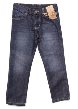 F&F SPODNIE JEANS DENIM REGULAR FIT CHŁOPIĘCE 128