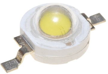 Dioda POWER LED 1W 350mA mocy emiter biała zimna - 5500K