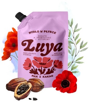 YOPE LUYA Mydło do rąk w płynie MAK I KAKAO REFILL