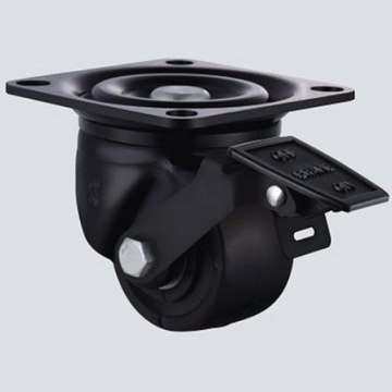 Koło kółko z poliamidu z hamulcem 65 mm 500kg