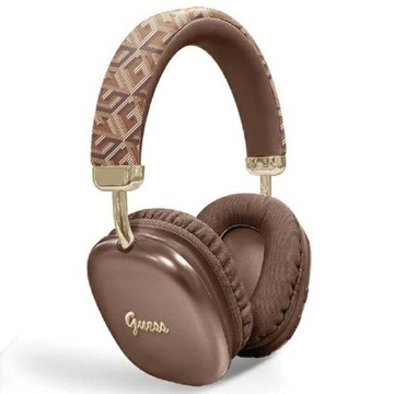 Guess słuchawki nauszne Bluetooth GUBHK1GCTCSW brązowy/brown Gcube Metallic