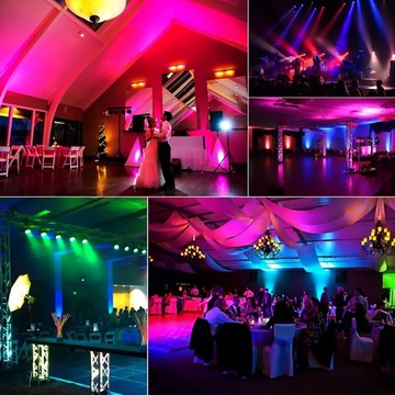 DMX512 Oświetlenie sceniczne LED DJ Par Light 2pak