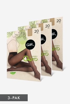 3-pak rajstop przyjaznych środowisku Gatta Q-Eko 20 den Daino r. 4-L