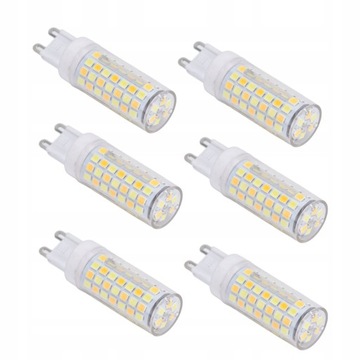 6 sztuk 90LED G9 Żarówka 9W 220V Możliwość