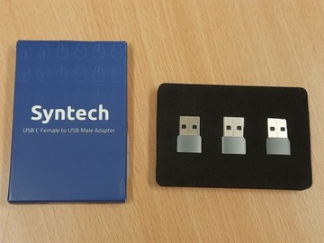 Адаптер Syntech USB-C — USB-A, набор из 3 шт. (209)