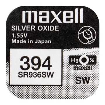 bateria srebrowa mini Maxell 394 / 380 / SR 936 SW