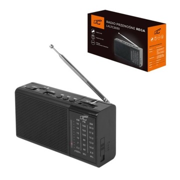 Radio przenośne czarne USB/SD/FM LATARKA złącze słuchawkowe