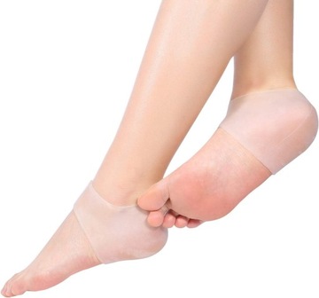 СИЛИКОНОВЫЕ ГЕЛЕВЫЕ НАПЯЧКИ-ЧЕХОЛЫ ДЛЯ ТРЕСКОВАННЫХ ПЯТОК, Ссадин, МОЗОЛЕЙ, 2 шт.