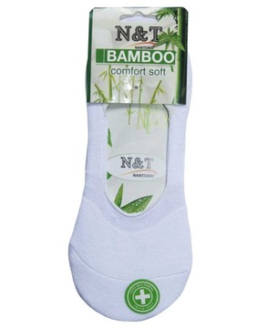 Stopki N&T bamboo r.35-38 BIAŁE