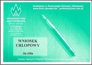 WNIOSEK O URLOP A6 (URLOPOWY)