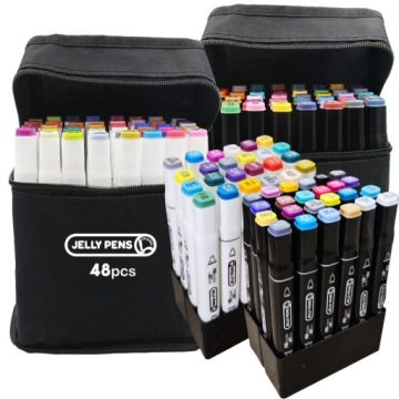 ETUI с BOX для 48pcs promarkers маркеры маркеры двухсторонние маркеры маркеры