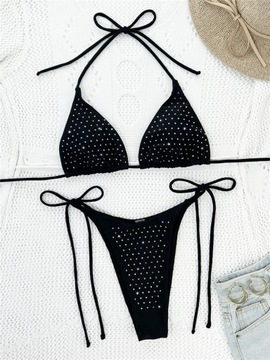 Bling Sexy Bikinis Sets Shine Swimming Suit Bandag