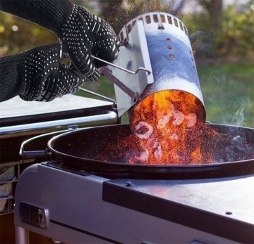 RĘKAWICZKA DO GRILLA ŻAROODPORNA KUCHENNA OCHRONNA ANTYPOŚLIZGOWA GOTOWANIA