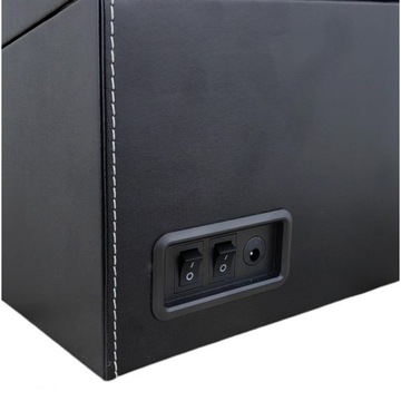 Автоматический ротатор часов 4+6 с коробкой для часов и витриной из эко-кожи.