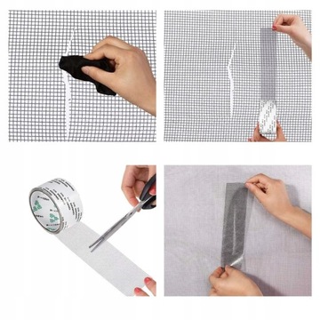 ВОДОНЕПРОНИЦАЕМАЯ САМОКЛЕЯЩАЯСЯ РЕМОНТНАЯ ЛЕНТА МОСКИТНАЯ СЕТКА ПРОТИВ НАСЕКОМЫХ 180см