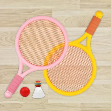 Прочный комплект для бадминтона с мячом.