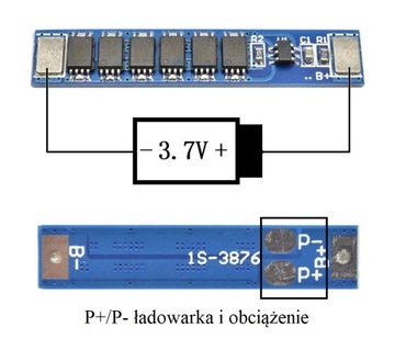 Защита BMS PCM Li-Ion 1S 3,7 В 4,2 В сильноточное зарядное устройство 15 А 0069