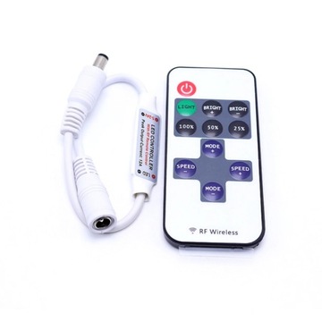 STEROWNIK ŚCIEMNIACZ PILOT TAŚM LED 12A 12V 24V DC